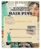 Jane Austen Hair Pins Set - Cup and Saucer, Austen Novels, Evening Gown (3 Pins)