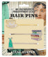 Jane Austen Hair Pins Set - Cup and Saucer, Austen Novels, Evening Gown (3 Pins)