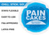 Reusable Round Cold Pack - Stickable Ice Pack for Targeted Cold Therapy, Latex-Free Cold Compress (100x Re-Stickable)
