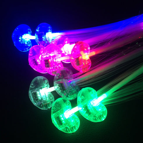 LED Light Up Hair Clips - 16 Pack Glow in the Dark Party Supplies for Women Girls
