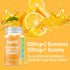 Vitamin B2 Gummies 500mg for Adults, Orange Flavor, Non-GMO, Vegan, Pectin - Migraine Relief & Nervous System Support -