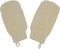 Natural Ramie Dual Sided Exfoliating Glove, White Hand Mitt Shower Scrubber, Pack of 2, Machine Washable