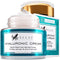 Hyaluronic Acid Face Moisturizer for Women and Men, Anti-Aging Hydrating Cream, Day and Night Facial Lotion