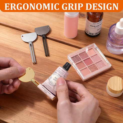 ValueBargain 3Pcs Toothpaste Tube Squeezer, Stainless Steel Metal Tube Key Squeezer Presser Ideal for Toothpastes