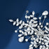 Wedding Headband Bridal Hair Pieces, Silver Rhinestone Side Comb Hair Accessories for Women