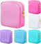 Remerry 6 Pcs Nylon Cosmetic Bag Set, Waterproof Makeup Organizer with Zipper for Women Girls (Colorful, 4.7 x 5.1 x 2