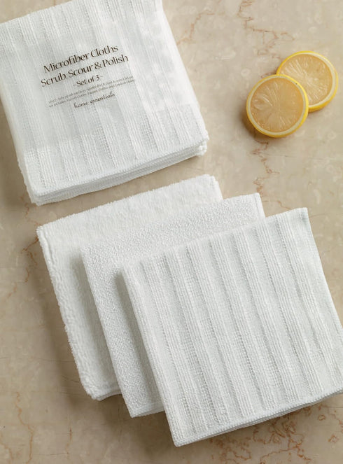 Set 6 DII Kitchen Millennium Microfiber Scrub, Scour and Polish Cloths, Machine Washable, Perfect Hostess Gift