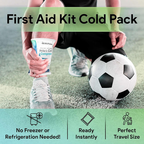 Disposable Instant Ice Packs, 20 Pack Cold Compress for Injuries and Pain Relief, No Refrigeration Needed