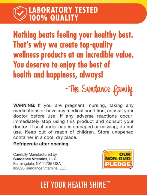 Sundance Probiotic-14 Complex | 60 Capsules with 3 Billion Active Cultures, Non-GMO and Gluten Free Supplement