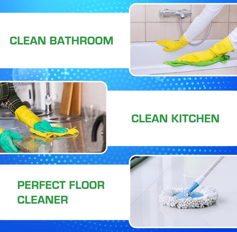 Number 1 In Service Mr Clean Multi-Purpose Meadows Rain Liquid Cleaner, 64 Ounce, 2X Concentrated