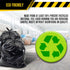 Ultrasac Extra Heavy Duty Contractor Bags - 42 Gallons, 4 Mil (32 Pack w/Ties) - 33" x 48" Thick Professional Trash Bags