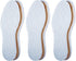 Pedag Summer Terry Cotton Sockless Insoles, Handmade in Germany, Washable, US Women 8/ Men 5/ EU 38, White, 3 Pair