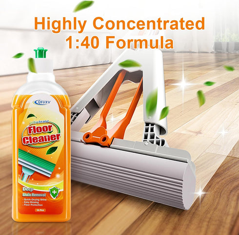 Harmless Wood Floor Cleaner for Mopping, Natural Non Toxic Pet-friendly Hard Floor Cleaner, to Original Wood Finish