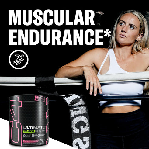 Cellucor C4 Ultimate Shred Pre Workout Powder, Weight Loss Supplement with Ginger Root Extract, Strawberry Watermelon