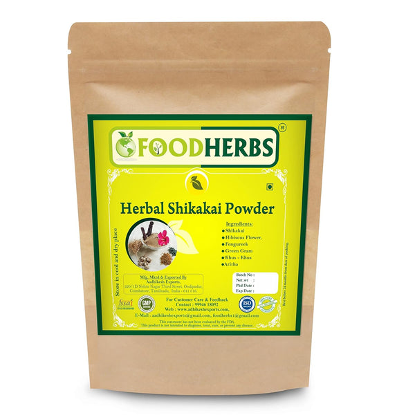 Herbal Shikakai Powder - 200 g Natural Hair and Scalp Cleanser Blend of Shikakai, Hibiscus, Fenugreek & More