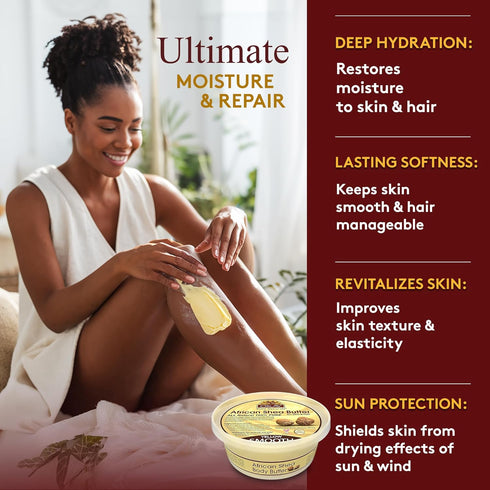 OKAY Pure Naturals Shea Butter Jar - Yellow, 7.5 Ounce (8 Ounce Jar Size)