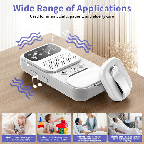 MIRAIWATIMO 2026 8 Upgraded Wireless Bed Wetting Alarm for Boys & Girls and Older Kids, Bedwetting Alarm with Modes