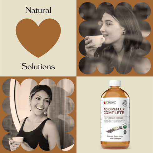 Acid Reflux Complete 8oz - Natural Organic Liquid Heartburn, GERD, & Amish Reflux Relief Remedy