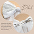 SWEETV Bridal Hair Bow Veil, White Bow Clip Bachelorette Party Decorations, Pearl Accessories for Bride to Be