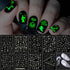 TailaiMei 9 Sheets Halloween Nail Stickers | Glow in The Dark Fluorescent Design Nail Decals for DIY Manicure