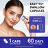 Cortisol Supplement 600 mg 60 Capsules - 11-in-1 Hormone Balance for Women, Mood, Focus, Sleep Support, Vegan, Non-GMO