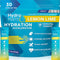 HydroMATE Electrolytes Powder Packets - Lemon Low Sugar Hydration Accelerator Drink Mix, 30 Count for Fast Liquid