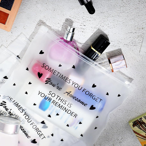 Sotiff 60 Pcs Bulk Inspirational Gifts for Women, Makeup Bags EVA Cosmetic Toiletry Bags for Friends Mom Coworker (6 x
