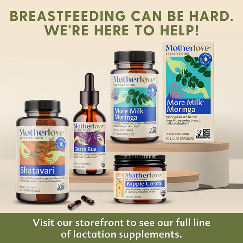 Motherlove More Milk Plus (120 Capsule Value Size) - Fenugreek-Based Lactation Supplement, Non-GMO, Vegan