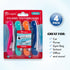 Lingito Travel Toothbrushes, Medium Mini with Cover, 4 Pack for Camping & Travel