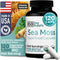 Atlantic Naturals Sea Moss Capsules with Moringa, Ashwagandha, Black Seed Oil, Ginger & Ginseng, 120 Count