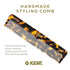 Kent 16T Fine Tooth Comb and Wide Tooth Comb, Beard Comb and Hair Comb for Men and Women, Detangling Comb