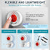 SYNLETT Caregiver Pager Wireless Call Buttons for Elderly Monitoring SOS Alert System Portable Alarm for Nurse Call