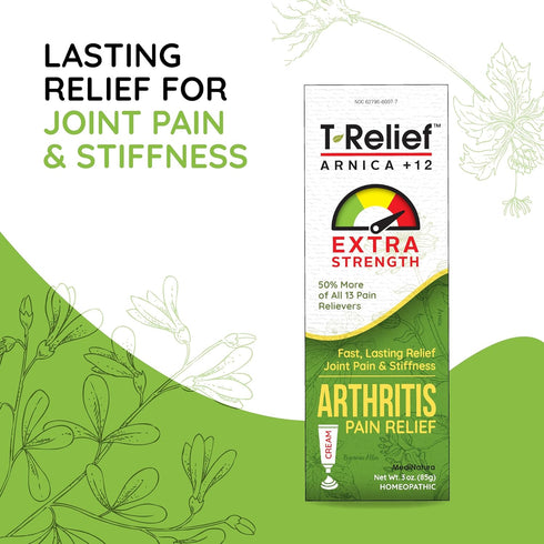 T-Relief Extra Strength Arthritis Cream, Arnica +12 Natural Medicines for Soreness & Stiffness, 3 oz