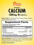 Calcium 1200mg with Vitamin D3 | 60 Absorbable Softgels | Non-GMO and Gluten Free Supplement | by Sundance