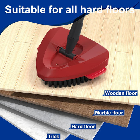 Spin Mop Replacement Head Scrub Brush - for Ocedar EasyWring 1 Tank System, Triangle Scrubber Mop Head for Shower Floor