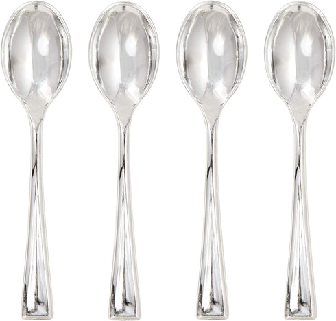 Creative Converting Metallic Plastic Spoons, One Size