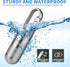 Small Titanium Pill Case | TISUR Keychain Pill Holder Travel Pill Box Container, Portable Waterproof Metal Pill Case