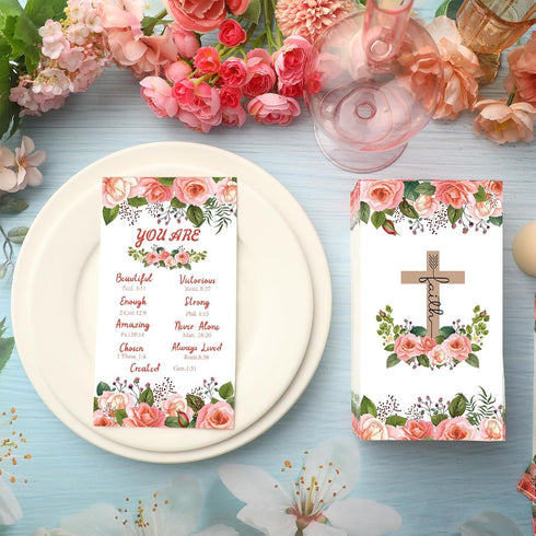 Resholder 200 2 13 15.7 Inch Pcs Religious Disposable Napkins Ply Christian Disposable Hand Towels for Bathroom Bible