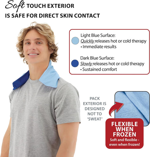 Pack 10" 13" Core Products Dual Comfort CorPak - Reusable hot/Cold for Knee, Back, Shoulder, or Ankle Pain; Use hot