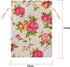 Pangda 30 Pieces Small Size Rose Drawstring Bags, Burlap Flower Pouch Bag, Linen Gift Pocket Jewelry Pouch for Wedding