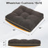 18x16 Soft Chair Cushions for Seniors, Dual-Layer Memory Foam Anti-Sagging Patent Design with Curved Bottom for Better
