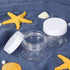 SATINIOR 6 Pack 4 oz Plastic Jars Containers with Lids, Wide-mouth Refillable Leakproof Round Empty Jars