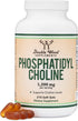 Phosphatidylcholine 1,200mg, 210 Softgels, Enhanced Sunflower and Soy Lecithin for Brain Health Support