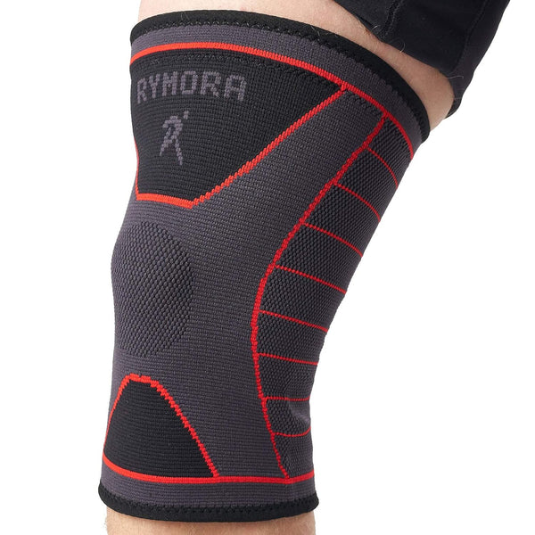 Rymora Knee Support Sleeve, Orthopedic Brace for Women and Men (Grey) - Compression Brace for Joint Pain