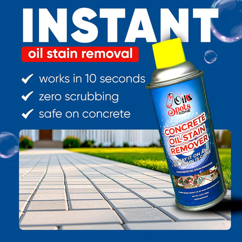Oil Spots Gone Heavy Duty Concrete Oil Stain Remover Spray Industrial Strength Degreaser for Driveway, Garage Floor