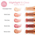MCoBeauty Highlight & Glow Beauty Wand, Peach Glow, Luminous Highlight for Radiant Skin, Vegan, Cruelty Free