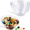 6oz Clear Plastic Serving Bowls, 8 Pack Small Disposable Candy Dishes for Chips, Snacks, Parties, Bridal Shower