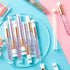 TUZAZO 40 Pieces Pink Lash Shampoo Brushes Set, 20pcs Glitter Crystal Cleanser Brush with Travel Tube
