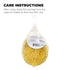 Jacent Deep Cleaning Foam Body Sponge for Bath and Shower, Soft Loofah Scrubber for Men & Women, Yellow