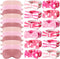 Newcotte 24 Pcs Sleepover Party Supplies for Girls, 12 Pcs Plush Sleep Eye Mask and 12 Pcs Bow Hair Band (Cute Style)